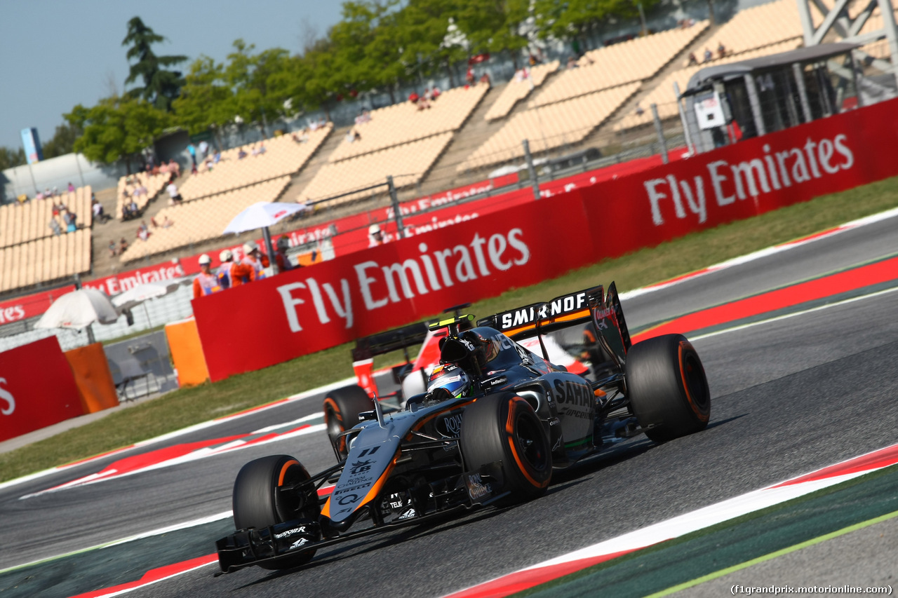 GP SPAGNA, 08.02.2015- Prove Libere 1, Sergio Perez (MEX) Sahara Force India F1 Team VJM08