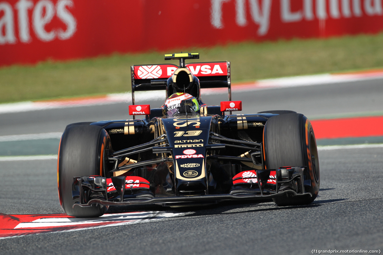 GP SPAGNA, 08.02.2015- Prove Libere 1, Pastor Maldonado (VEN) Lotus F1 Team E23