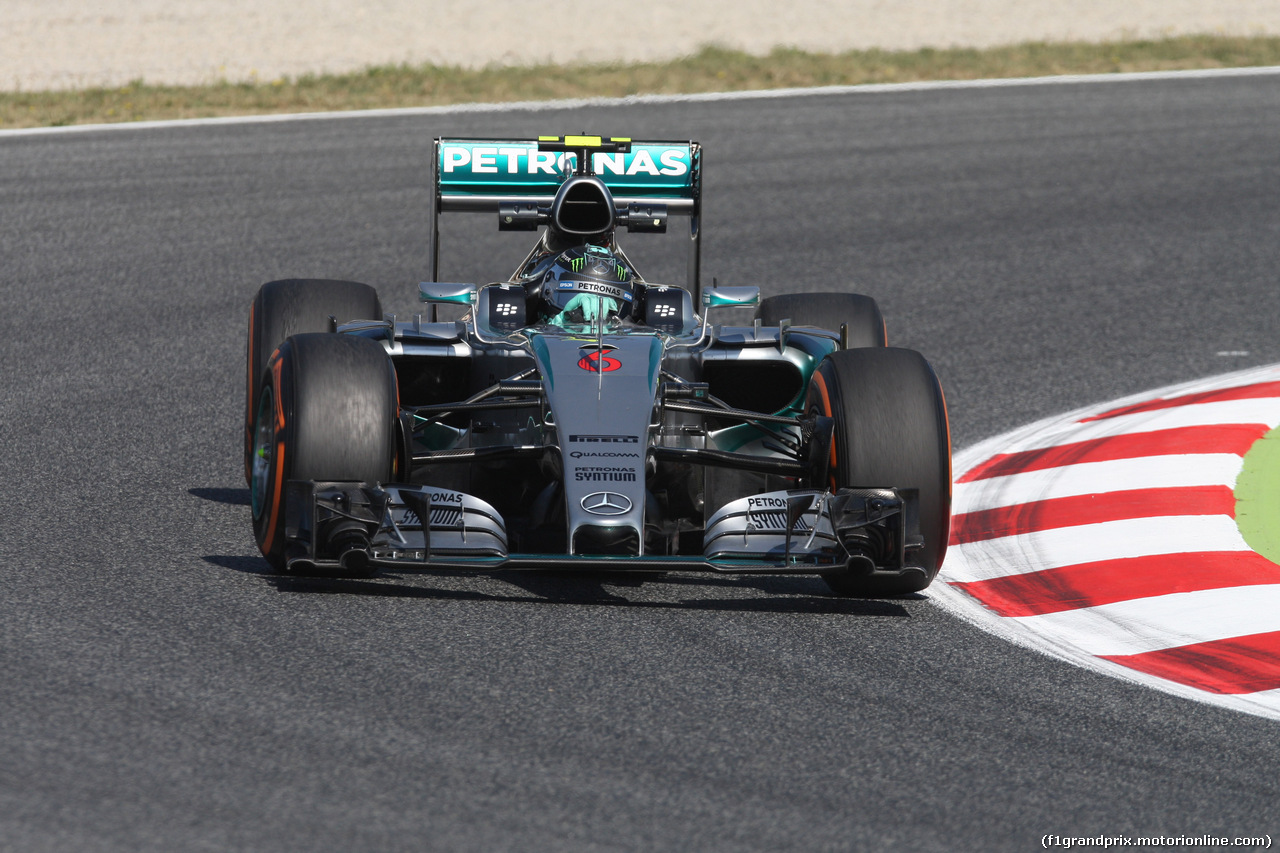 GP SPAGNA, 08.02.2015- Prove Libere 1, Nico Rosberg (GER) Mercedes AMG F1 W06