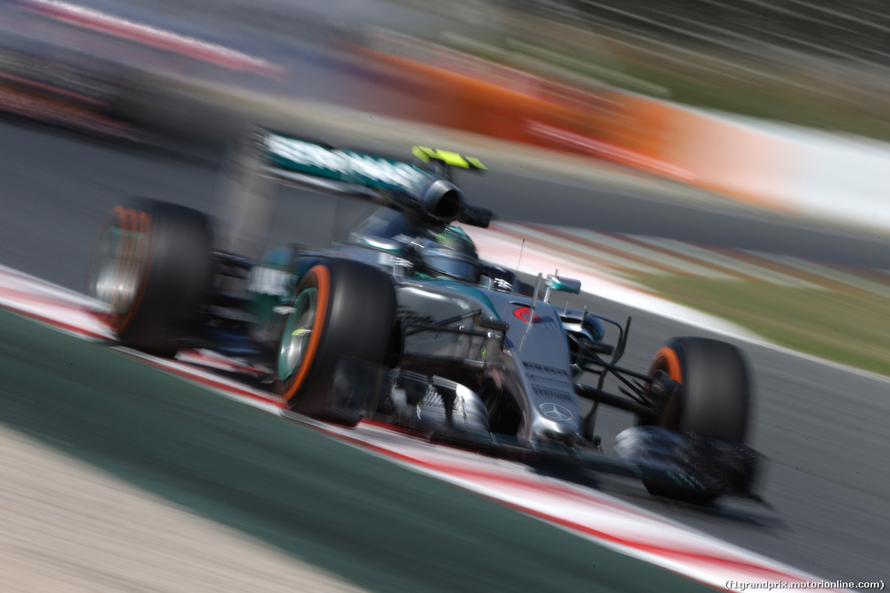 GP SPAGNA, 08.02.2015- Prove Libere 1, Nico Rosberg (GER) Mercedes AMG F1 W06