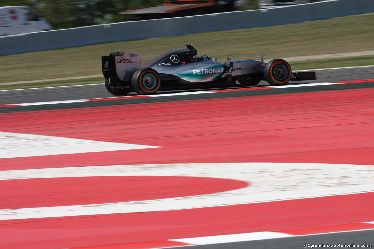 GP SPAGNA, 08.02.2015- Prove Libere 1, Nico Rosberg (GER) Mercedes AMG F1 W06