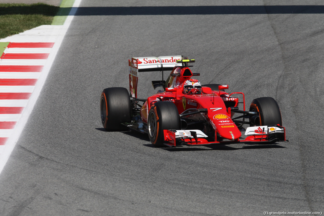GP SPAGNA, 08.02.2015- Prove Libere 1, Kimi Raikkonen (FIN) Ferrari SF15-T