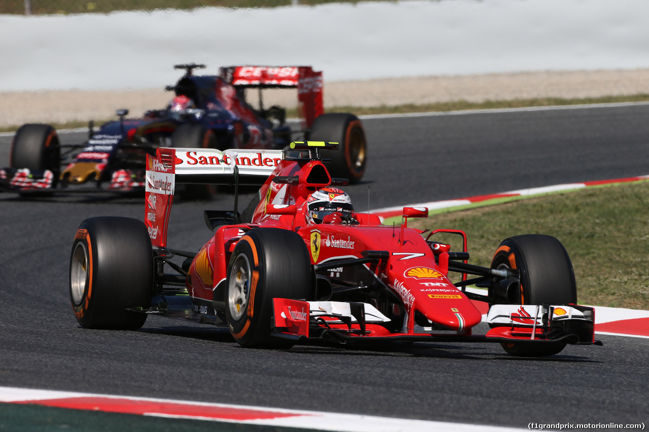 GP SPAGNA, 08.02.2015- Prove Libere 1, Kimi Raikkonen (FIN) Ferrari SF15-T