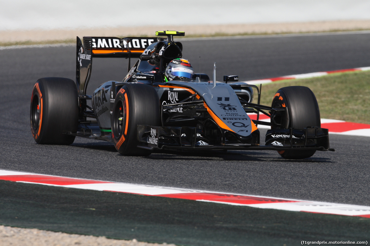 GP SPAGNA, 08.02.2015- Prove Libere 1, Sergio Perez (MEX) Sahara Force India F1 Team VJM08