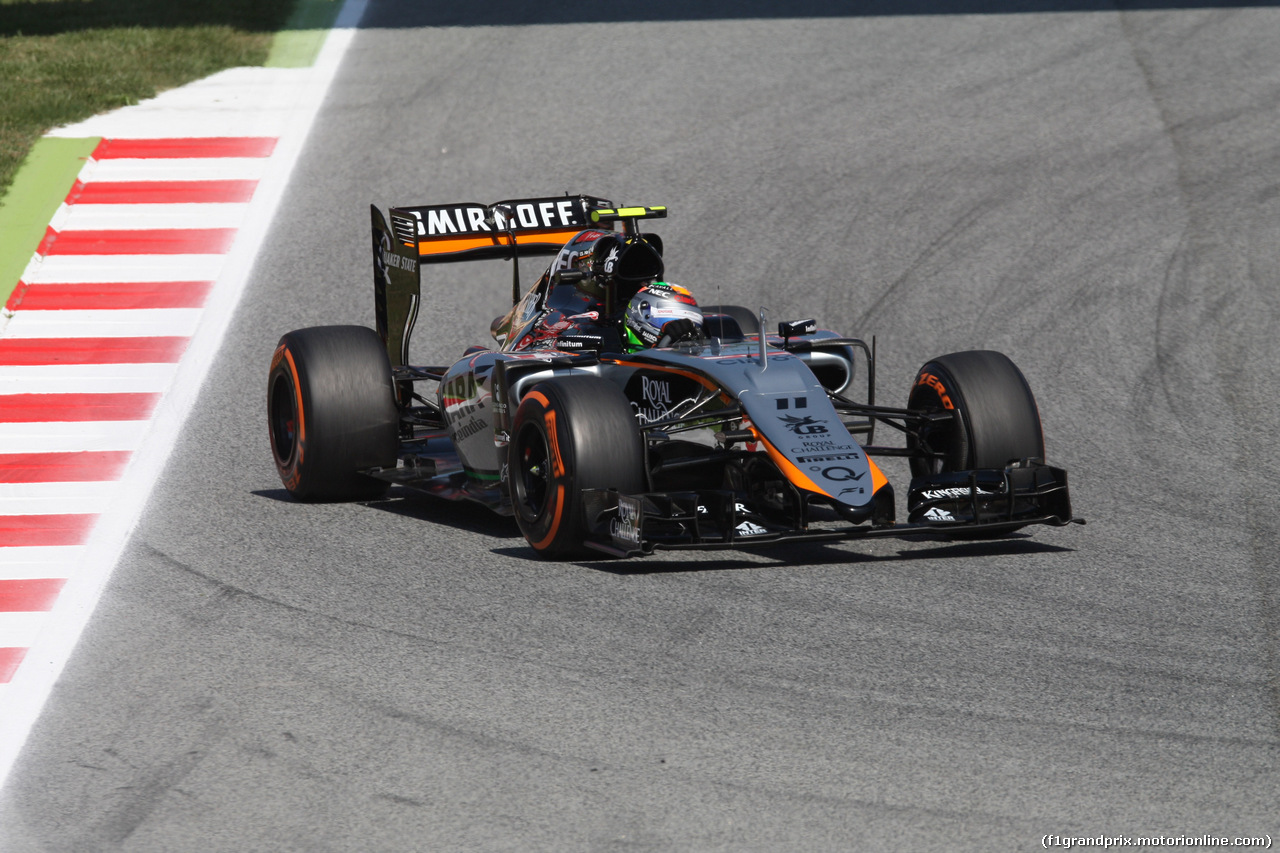 GP SPAGNA, 08.02.2015- Prove Libere 1, Sergio Perez (MEX) Sahara Force India F1 Team VJM08