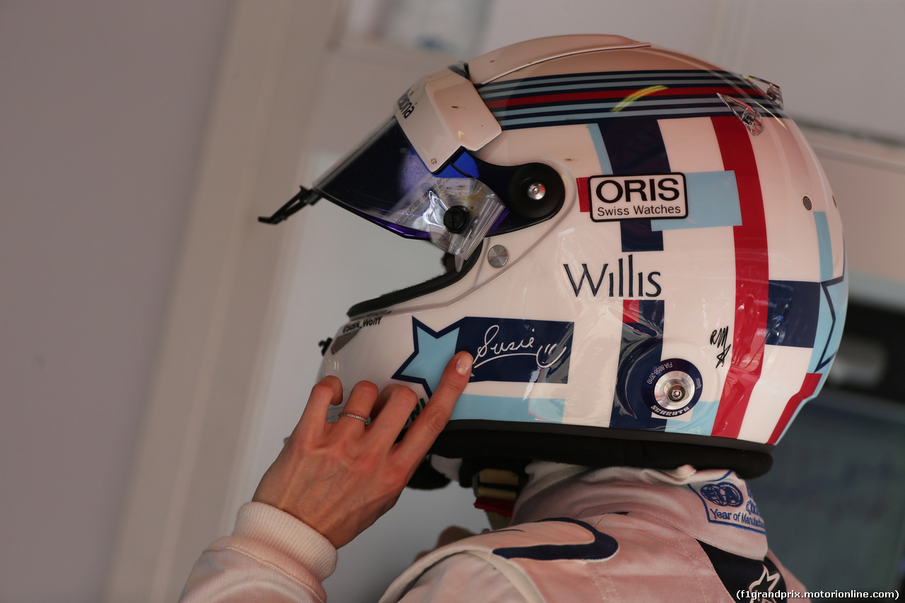 GP SPAGNA, 08.02.2015- Prove Libere 1, Susie Wolff (GBR) Williams F1 Team FW37 deserve e developing driver