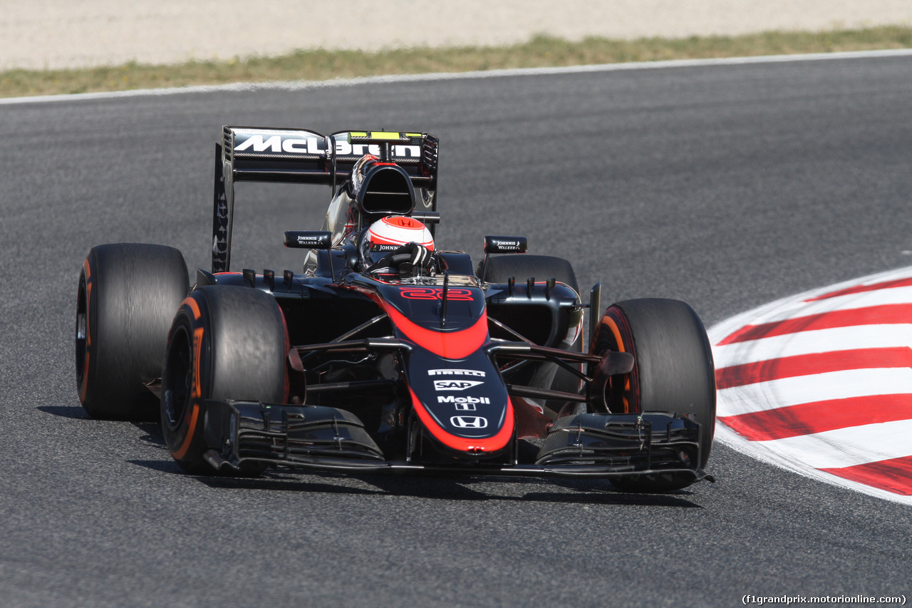 GP SPAGNA, 08.02.2015- Prove Libere 1, Jenson Button (GBR) McLaren Honda MP4-30