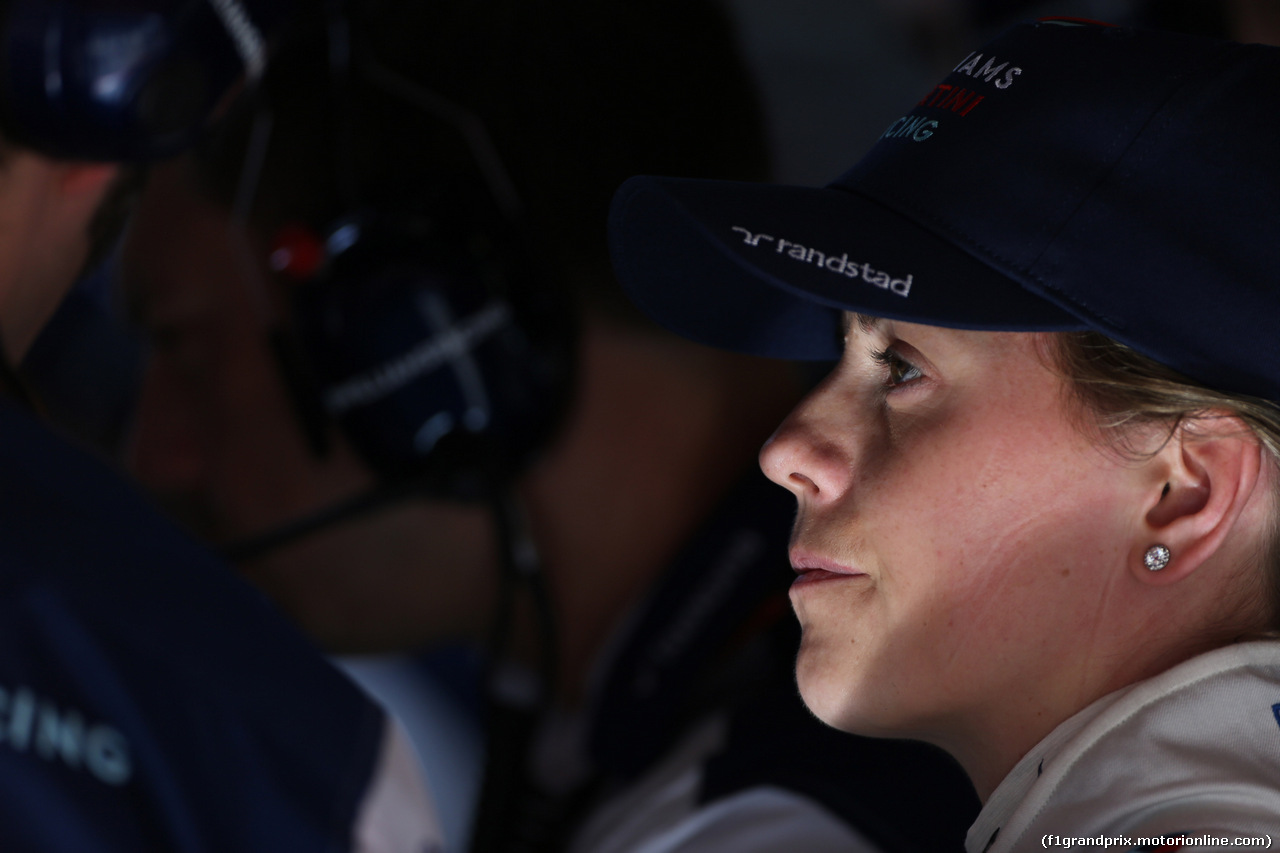 GP SPAGNA, 08.02.2015- Prove Libere 1, Susie Wolff (GBR) Williams F1 Team FW37 deserve e developing driver