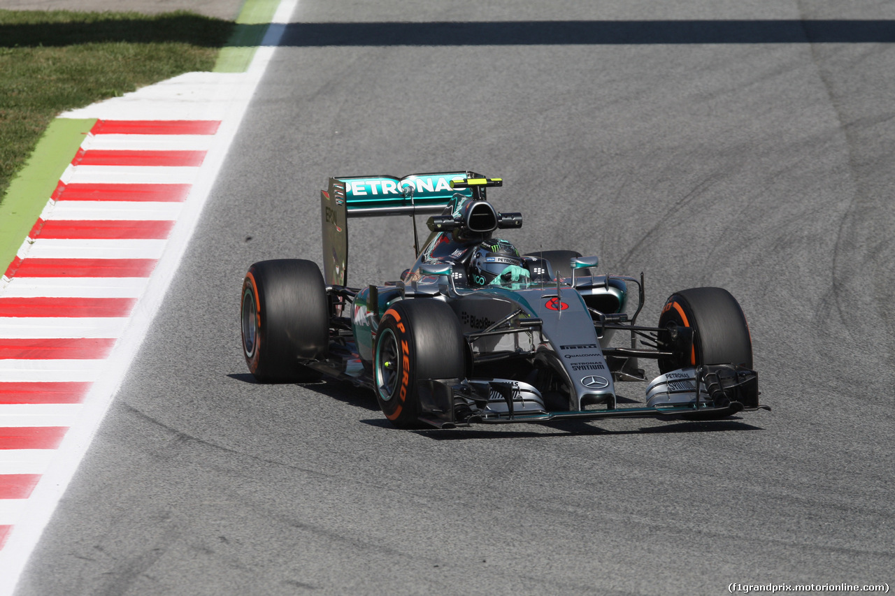 GP SPAGNA, 08.02.2015- Prove Libere 1, Nico Rosberg (GER) Mercedes AMG F1 W06