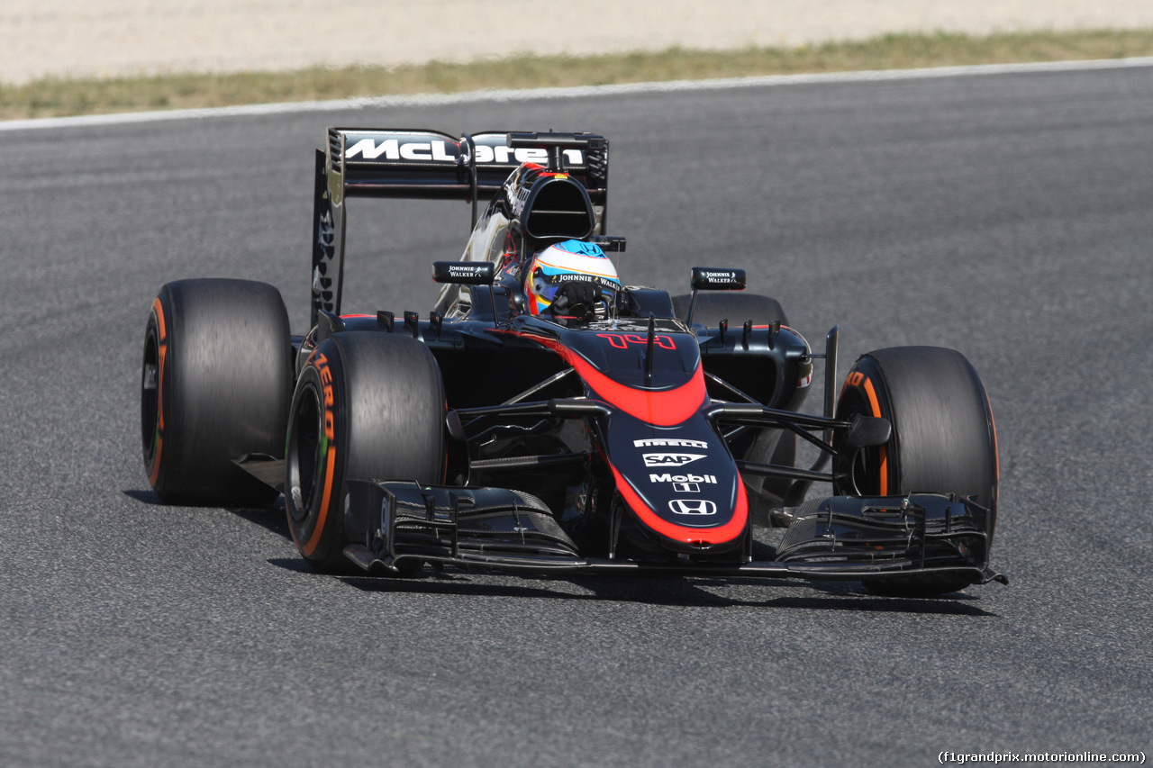 GP SPAGNA, 08.02.2015- Prove Libere 1, Fernando Alonso (ESP) McLaren Honda MP4-30