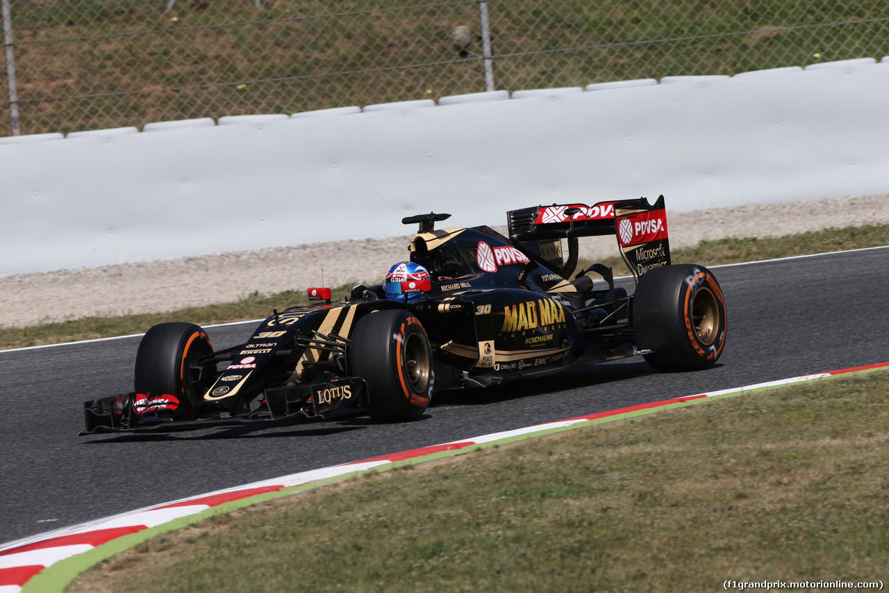GP SPAGNA, 08.02.2015- Prove Libere 1, Jolyon Palmer (GBR)  Lotus F1 Team E23 deserve e developing driver