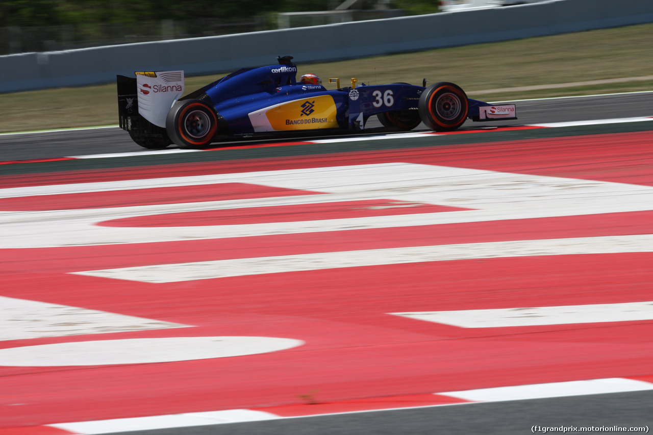 GP SPAGNA, 08.02.2015- Prove Libere 1, Raffaele Marciello (ITA) Sauber C34 developing e deserve driver