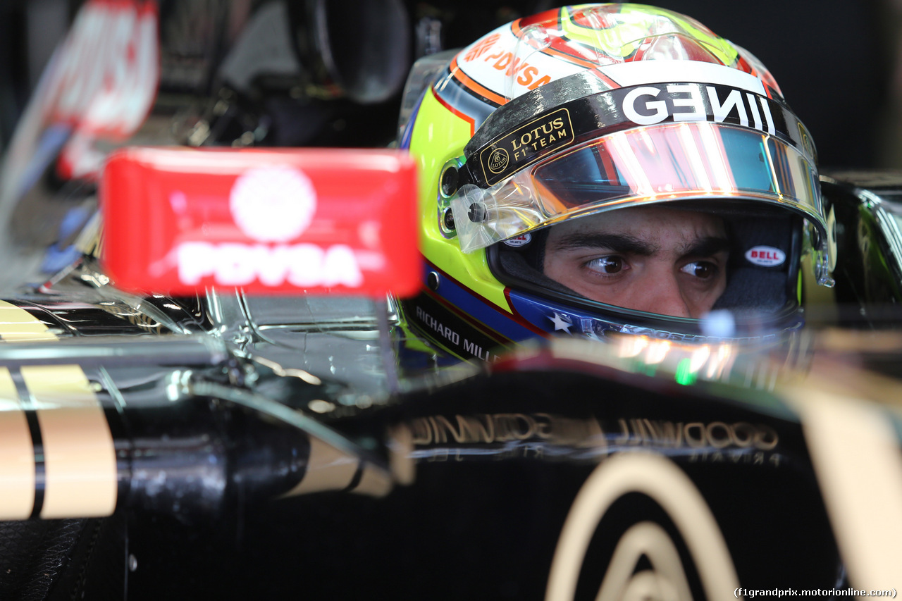 GP SPAGNA, 08.02.2015- Prove Libere 1, Pastor Maldonado (VEN) Lotus F1 Team E23