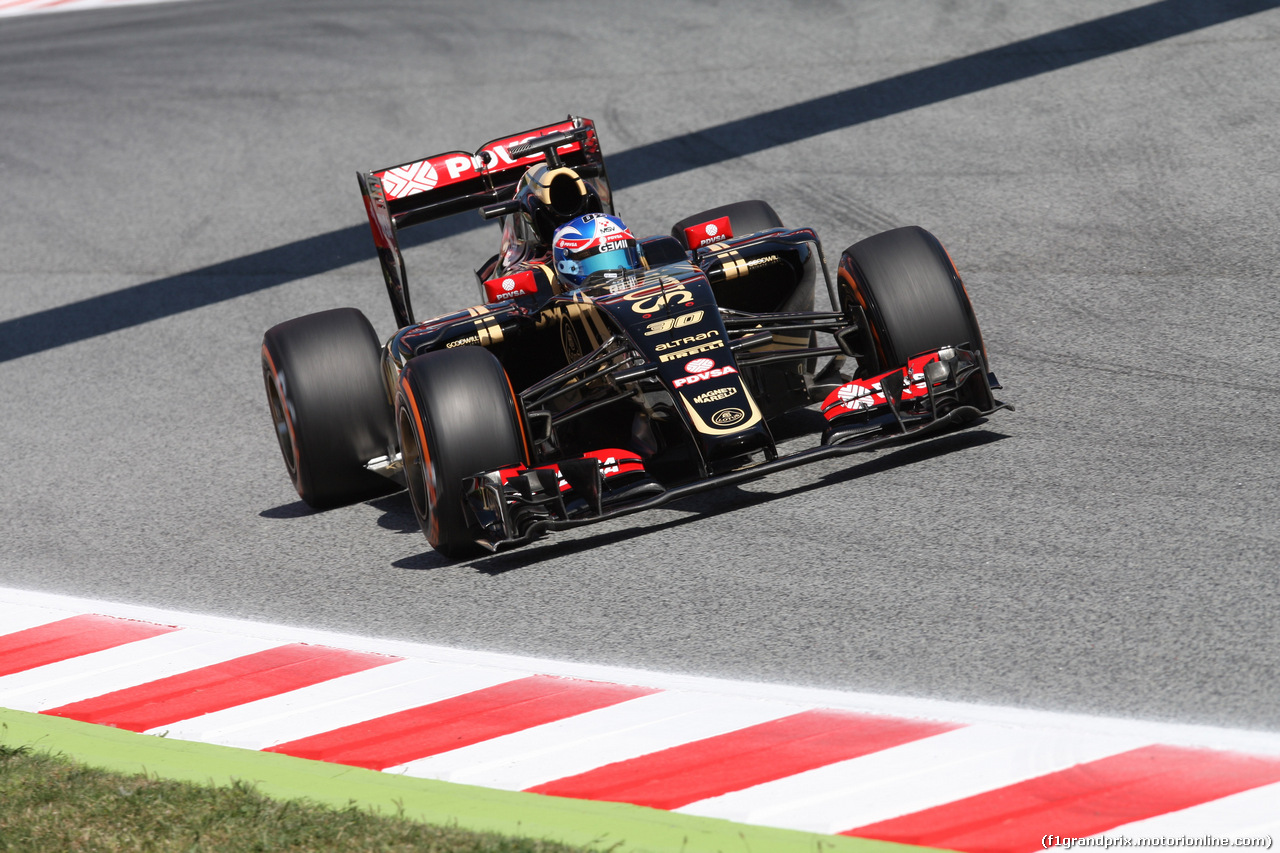 GP SPAGNA, 08.02.2015- Prove Libere 1, Jolyon Palmer (GBR)  Lotus F1 Team E23 deserve e developing driver