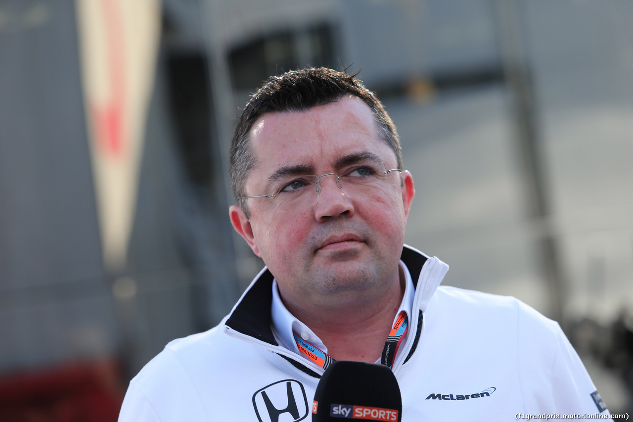 GP SPAGNA, 08.02.2015- Prove Libere 1, Eric Boullier (FRA) McLaren Racing Director