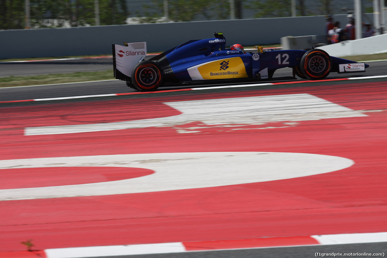 GP SPAGNA, 08.02.2015- Prove Libere 1, Felipe Nasr (BRA) Sauber C34
