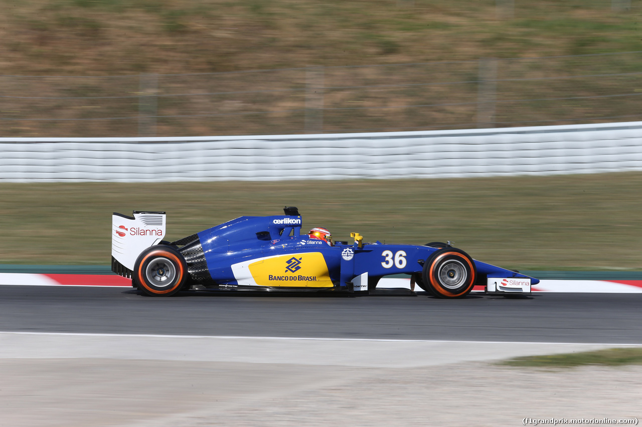 GP SPAGNA, 08.02.2015- Prove Libere 1, Raffaele Marciello (ITA) Sauber C34 developing e deserve driver