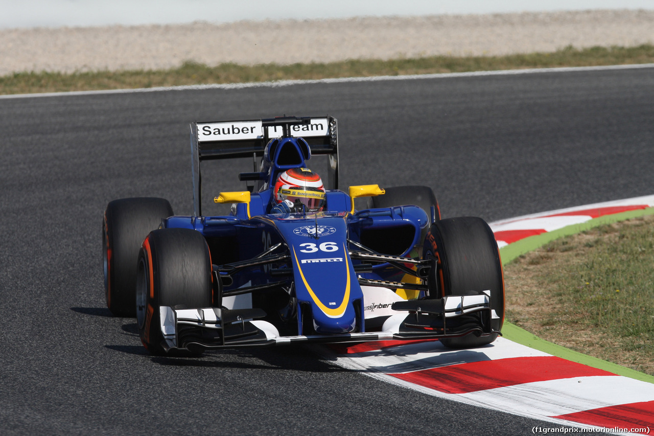 GP SPAGNA, 08.02.2015- Prove Libere 1, Raffaele Marciello (ITA) Sauber C34 developing e deserve driver