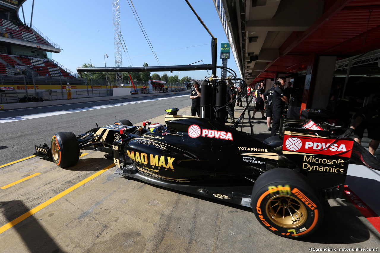 GP SPAGNA, 08.02.2015- Prove Libere 1, Pastor Maldonado (VEN) Lotus F1 Team E23