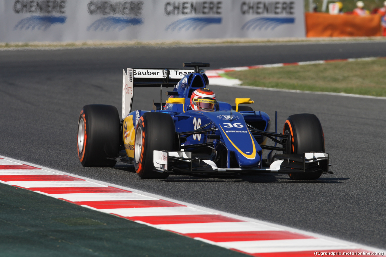 GP SPAGNA, 08.02.2015- Prove Libere 1, Raffaele Marciello (ITA) Sauber C34 developing e deserve driver