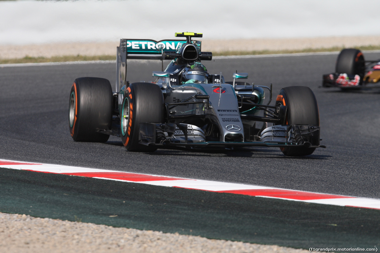 GP SPAGNA, 08.02.2015- Prove Libere 1, Nico Rosberg (GER) Mercedes AMG F1 W06