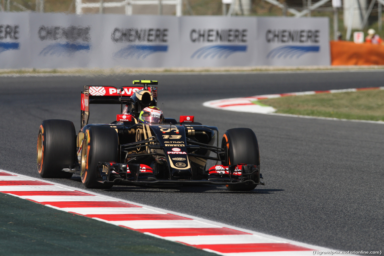 GP SPAGNA, 08.02.2015- Prove Libere 1, Pastor Maldonado (VEN) Lotus F1 Team E23