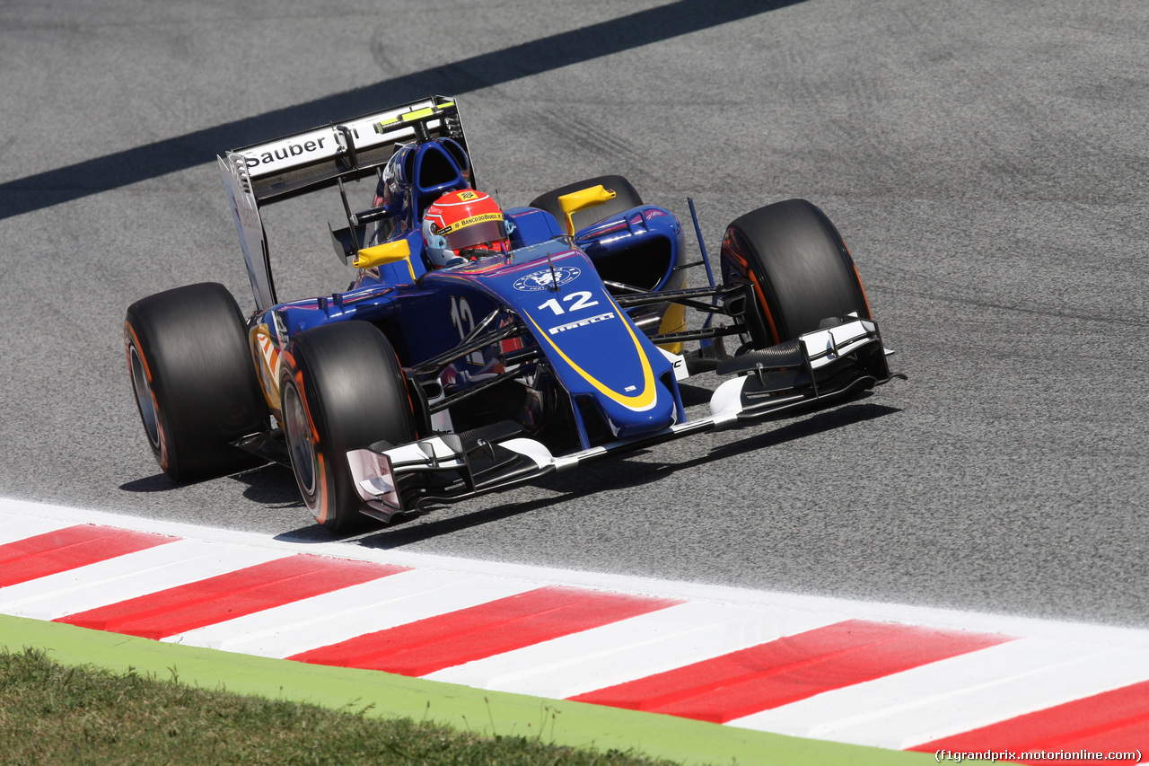 GP SPAGNA, 08.02.2015- Prove Libere 1, Felipe Nasr (BRA) Sauber C34