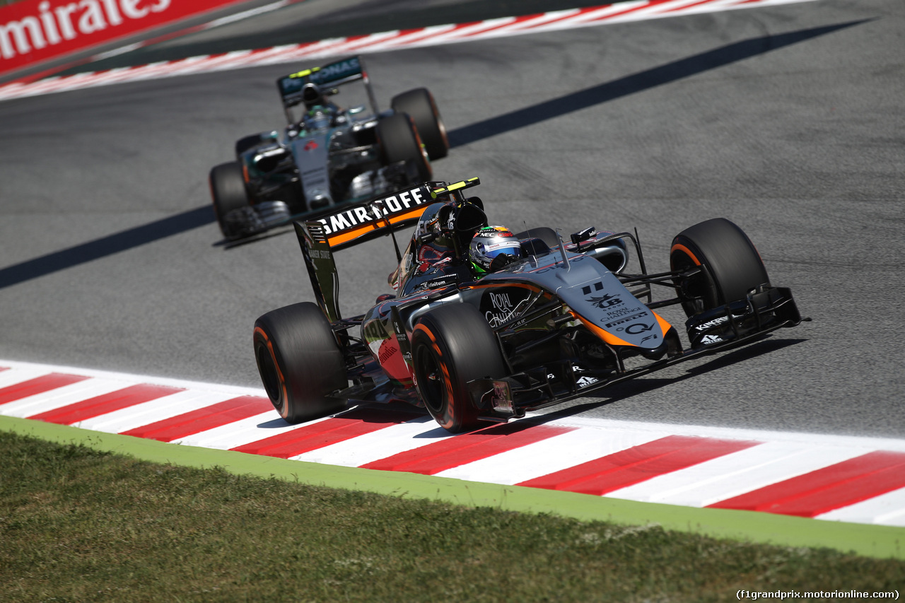 GP SPAGNA, 08.02.2015- Prove Libere 1, Sergio Perez (MEX) Sahara Force India F1 Team VJM08