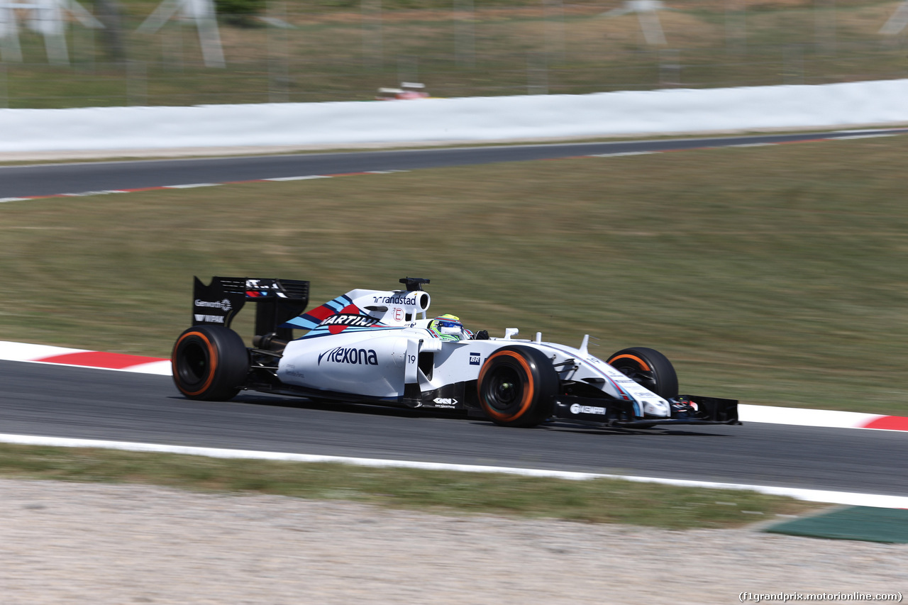 GP SPAGNA, 08.02.2015- Prove Libere 1, Felipe Massa (BRA) Williams F1 Team FW37