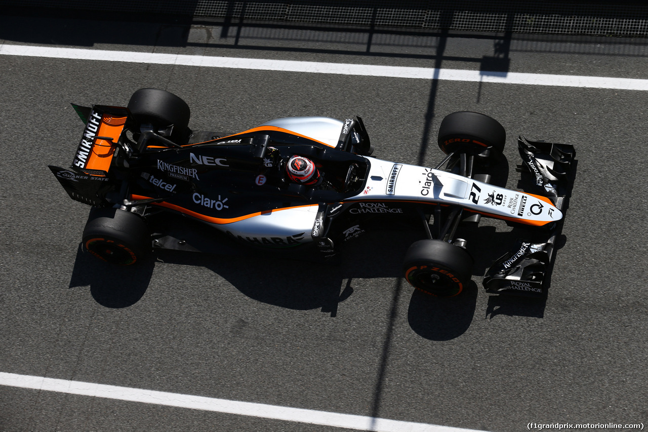 GP SPAGNA, 08.02.2015- Prove Libere 1, Nico Hulkenberg (GER) Sahara Force India F1 VJM08