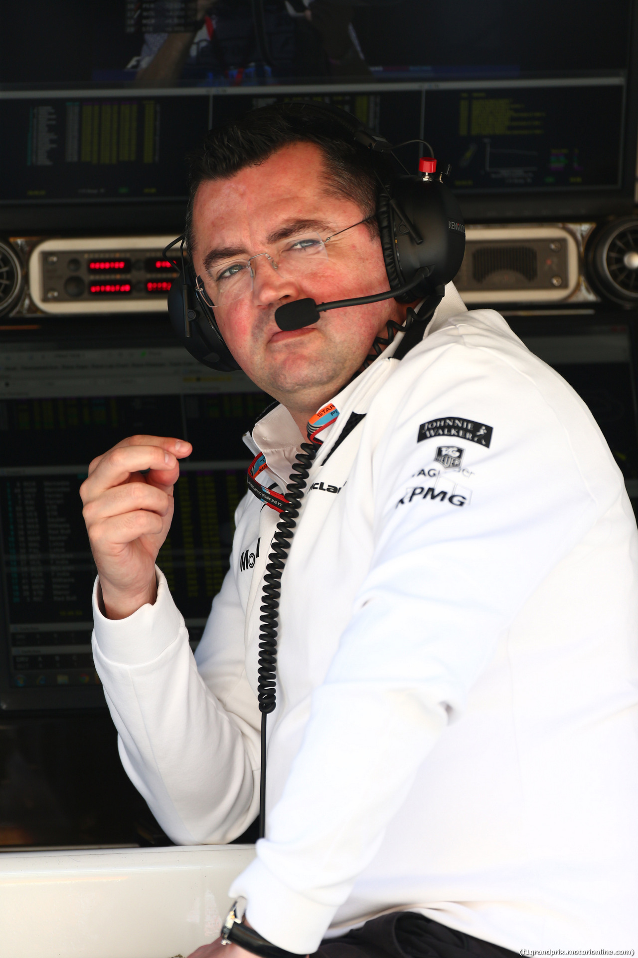 GP SPAGNA, 08.02.2015- Prove Libere 1, Eric Boullier (FRA) McLaren Racing Director