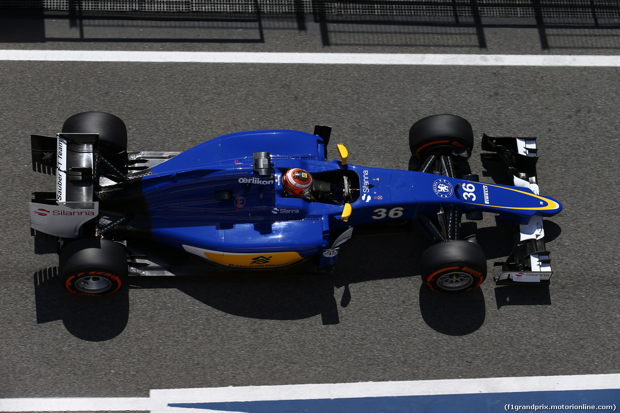 GP SPAGNA, 08.02.2015- Prove Libere 1, Raffaele Marciello (ITA) Sauber C34 developing e deserve driver
