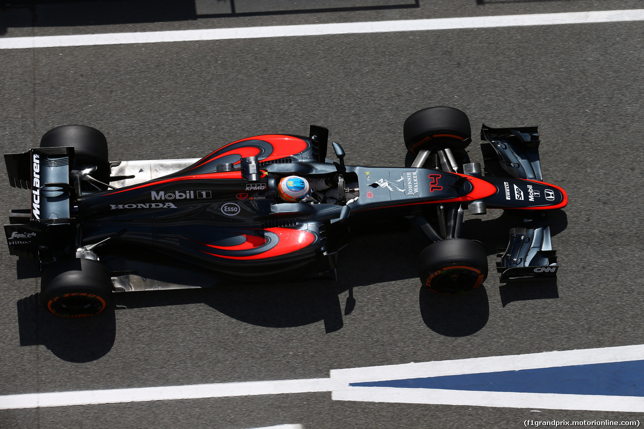 GP SPAGNA, 08.02.2015- Prove Libere 1, Fernando Alonso (ESP) McLaren Honda MP4-30
