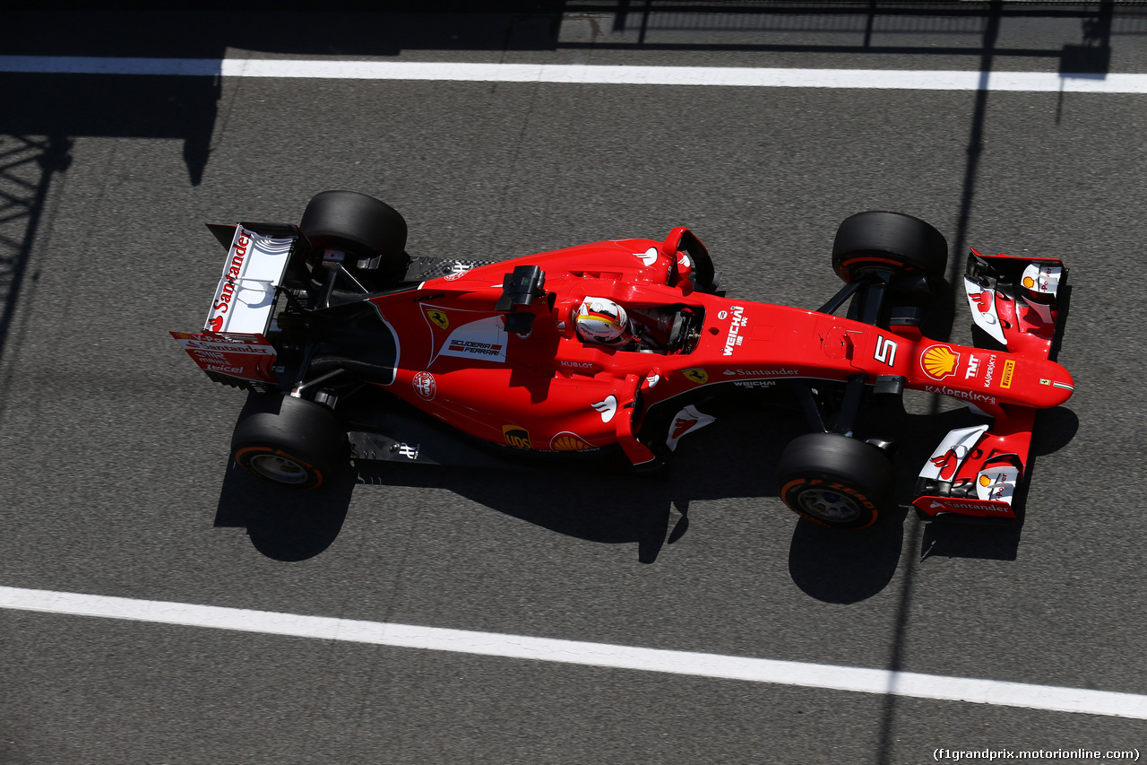 GP SPAGNA, 08.02.2015- Prove Libere 1, Sebastian Vettel (GER) Ferrari SF15-T