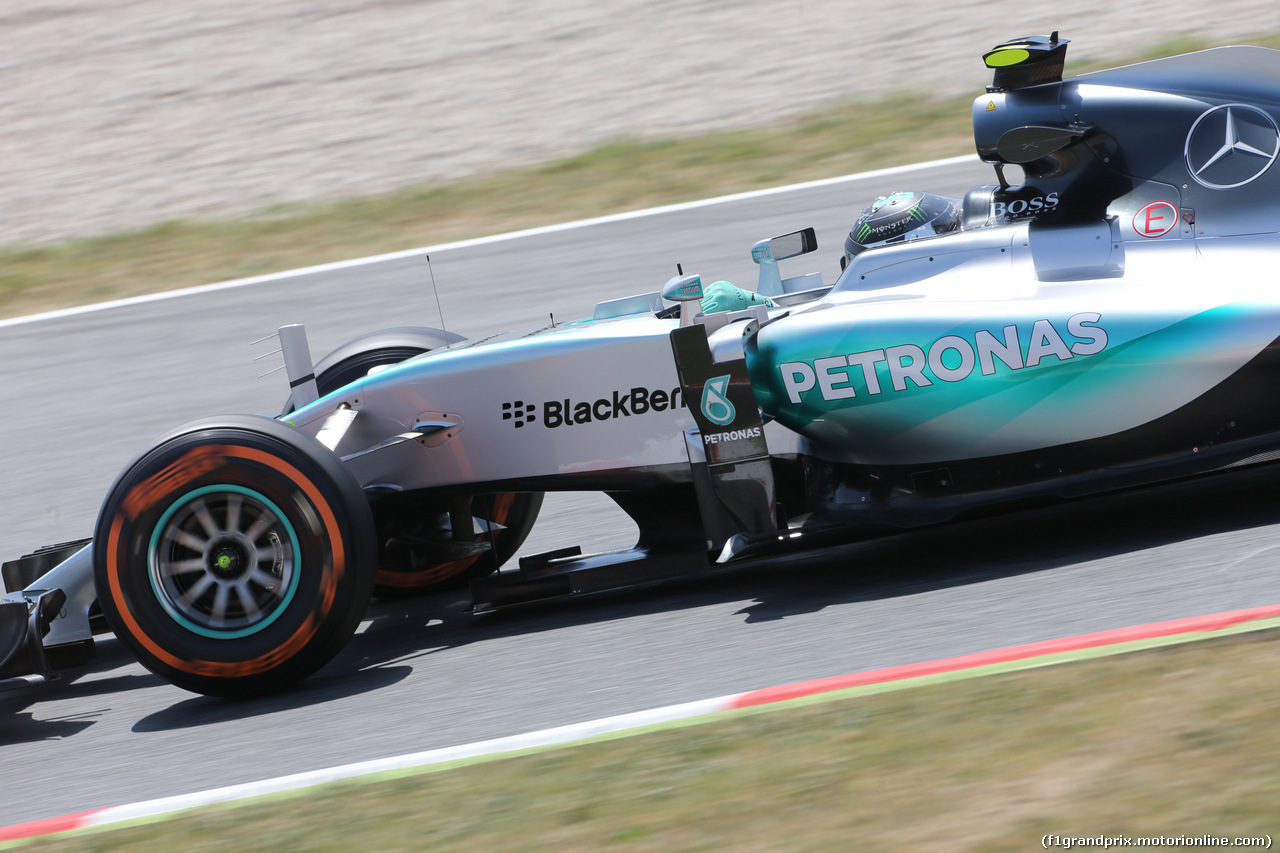 GP SPAGNA, 08.02.2015- Prove Libere 2, Nico Rosberg (GER) Mercedes AMG F1 W06