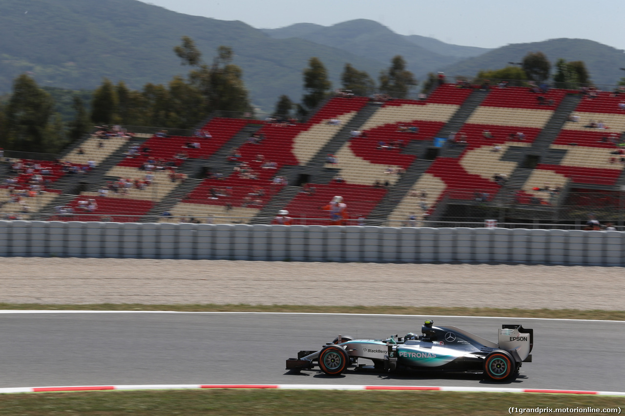 GP SPAGNA, 08.02.2015- Prove Libere 2, Nico Rosberg (GER) Mercedes AMG F1 W06