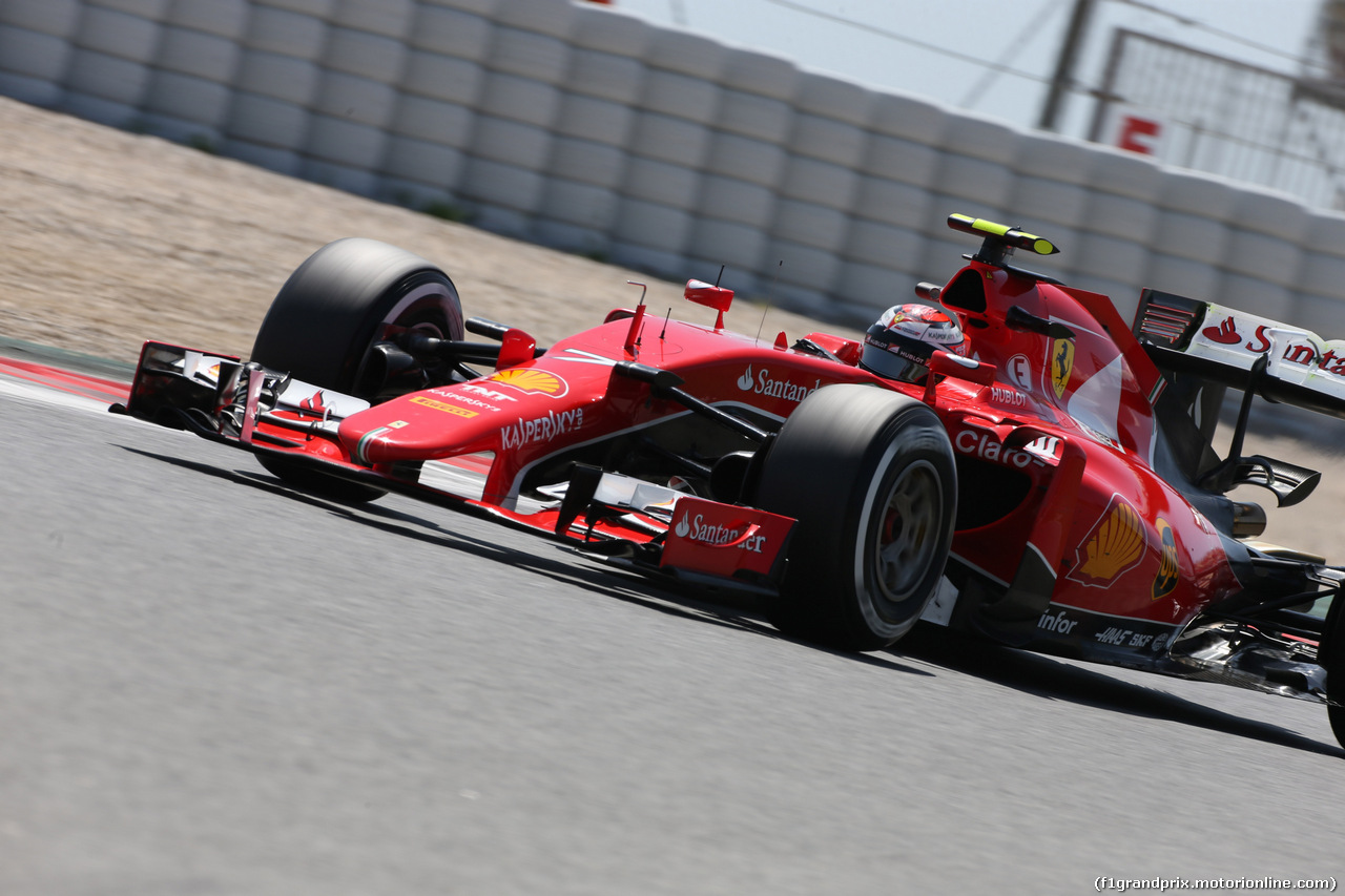 GP SPAGNA, 08.02.2015- Prove Libere 2, Kimi Raikkonen (FIN) Ferrari SF15-T