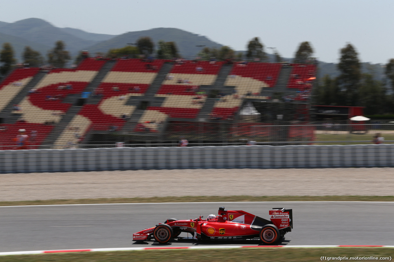 GP SPAGNA, 08.02.2015- Prove Libere 2, Sebastian Vettel (GER) Ferrari SF15-T