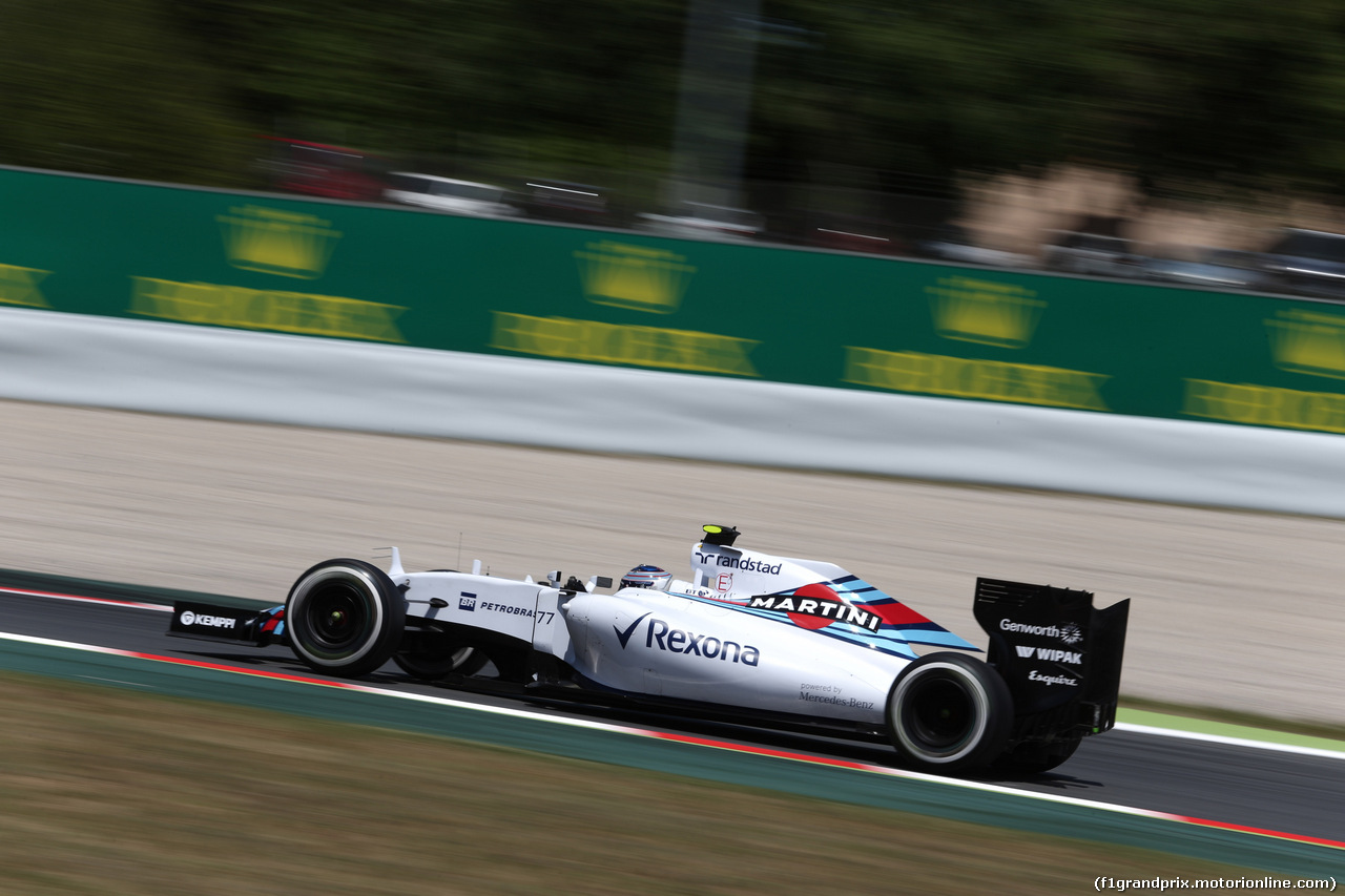 GP SPAGNA, 08.02.2015- Prove Libere 2, Valtteri Bottas (FIN) Williams F1 Team FW37