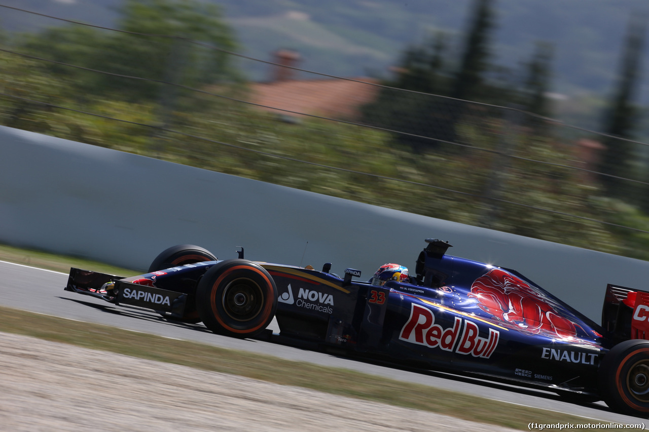 GP SPAGNA, 08.02.2015- Prove Libere 2, Max Verstappen (NED) Scuderia Toro Rosso STR10
