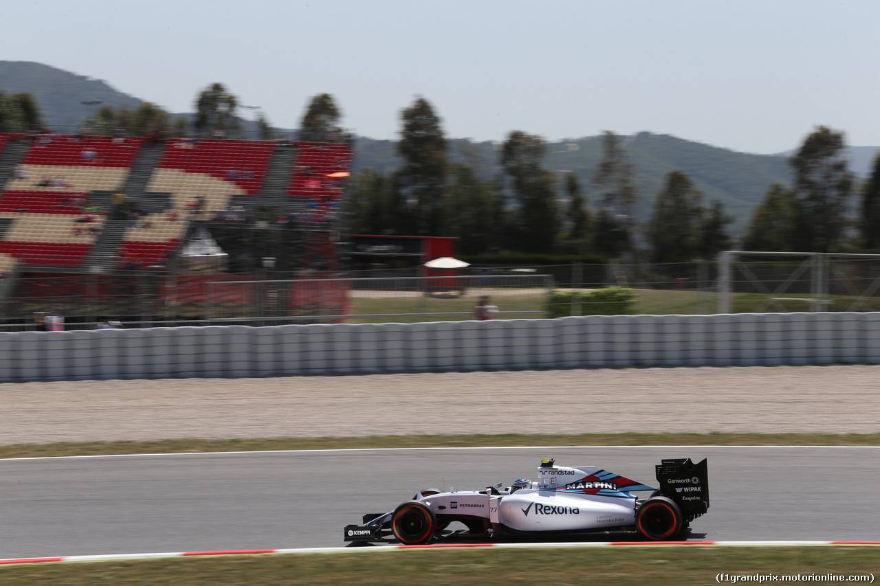 GP SPAGNA, 08.02.2015- Prove Libere 2, Valtteri Bottas (FIN) Williams F1 Team FW37