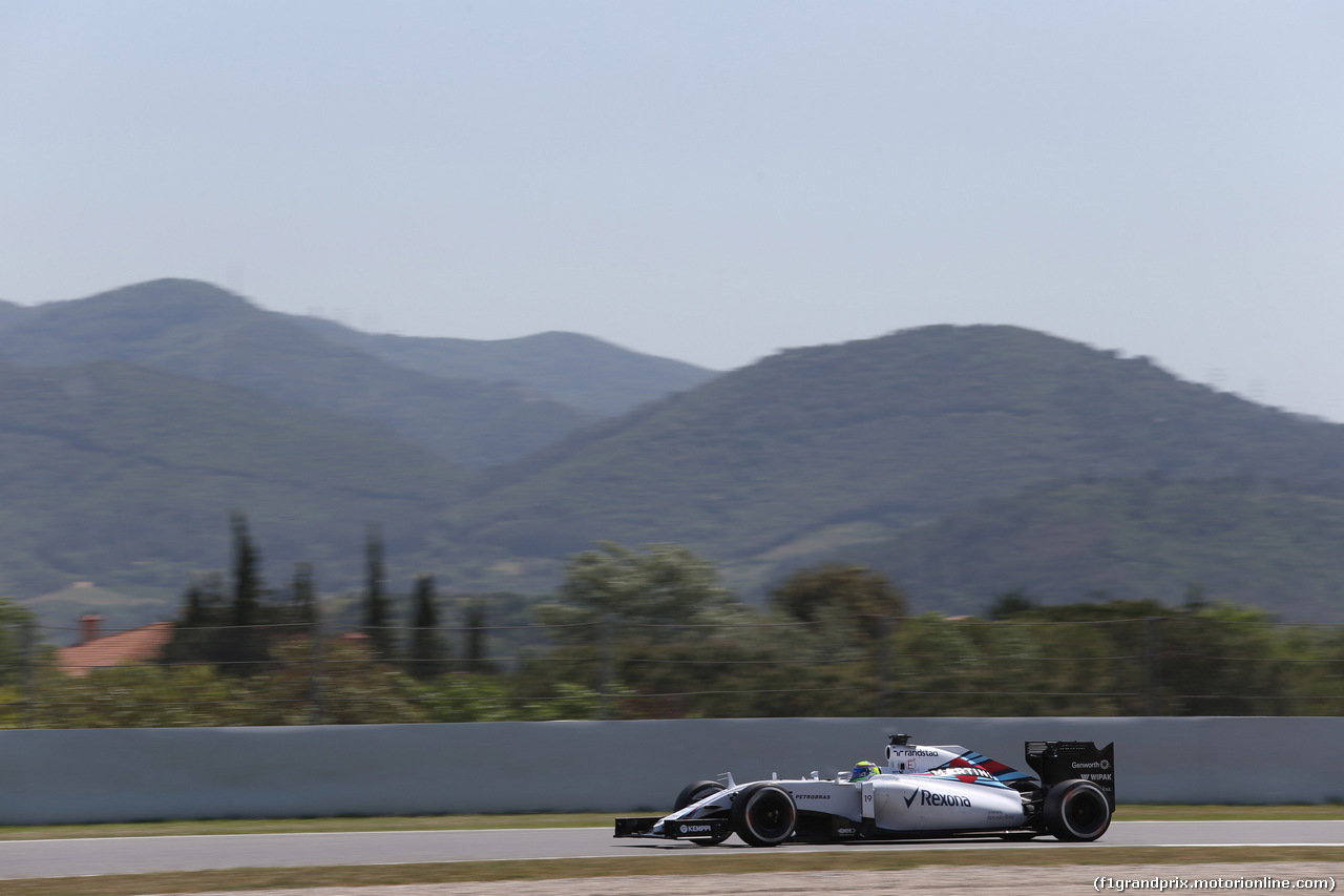 GP SPAGNA, 08.02.2015- Prove Libere 2, Felipe Massa (BRA) Williams F1 Team FW37