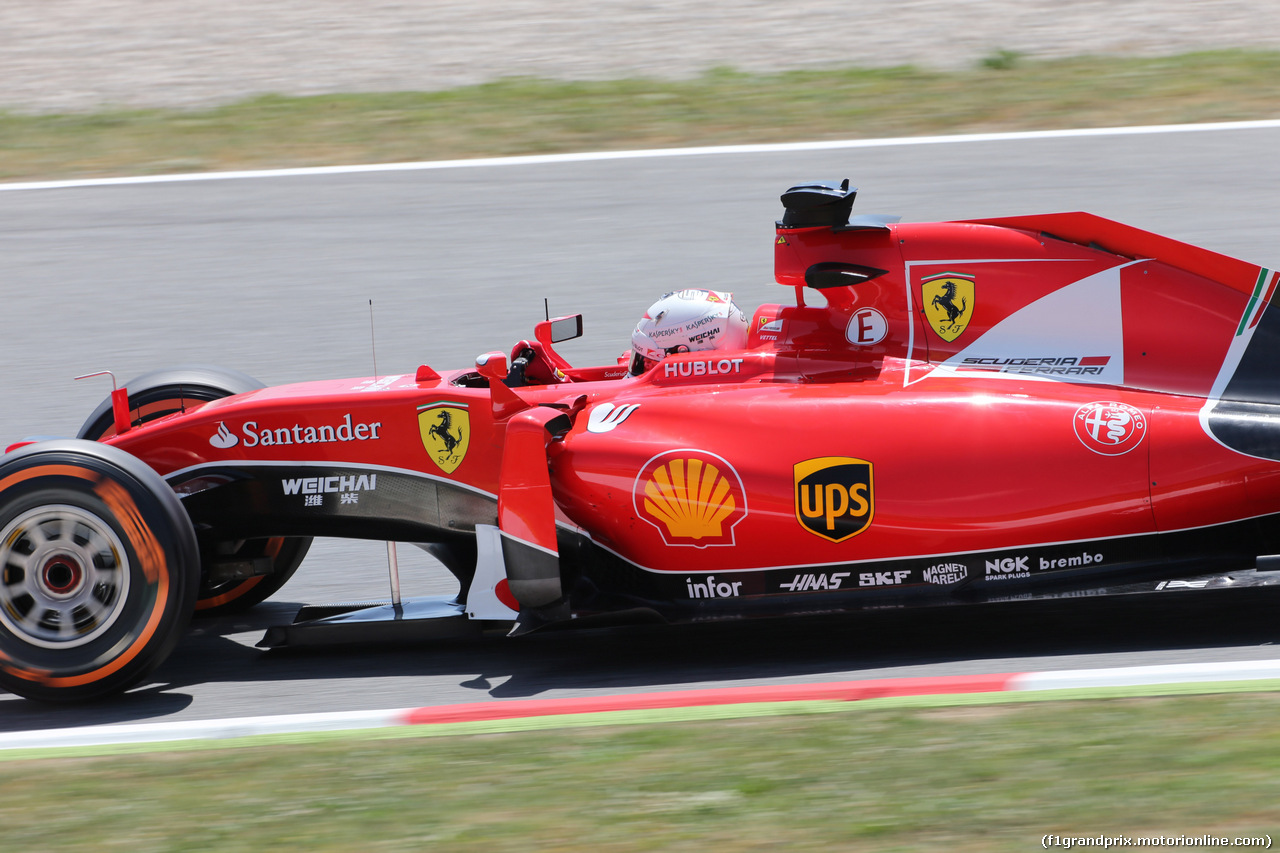 GP SPAGNA, 08.02.2015- Prove Libere 2, Sebastian Vettel (GER) Ferrari SF15-T