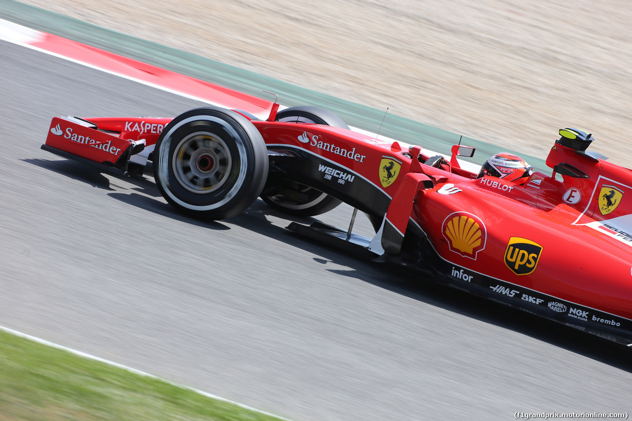 GP SPAGNA, 08.02.2015- Prove Libere 2, Kimi Raikkonen (FIN) Ferrari SF15-T