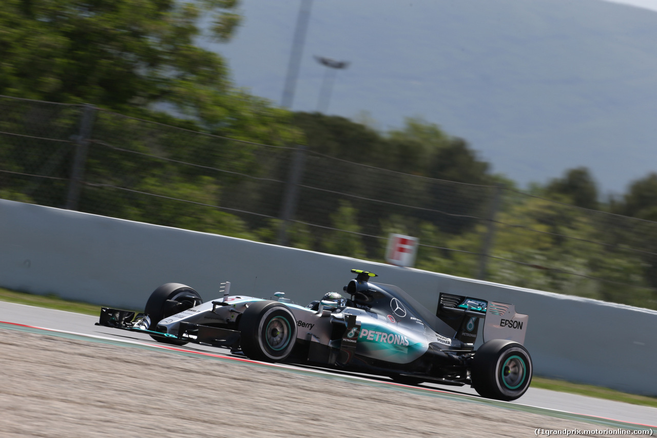 GP SPAGNA, 08.02.2015- Prove Libere 2, Nico Rosberg (GER) Mercedes AMG F1 W06