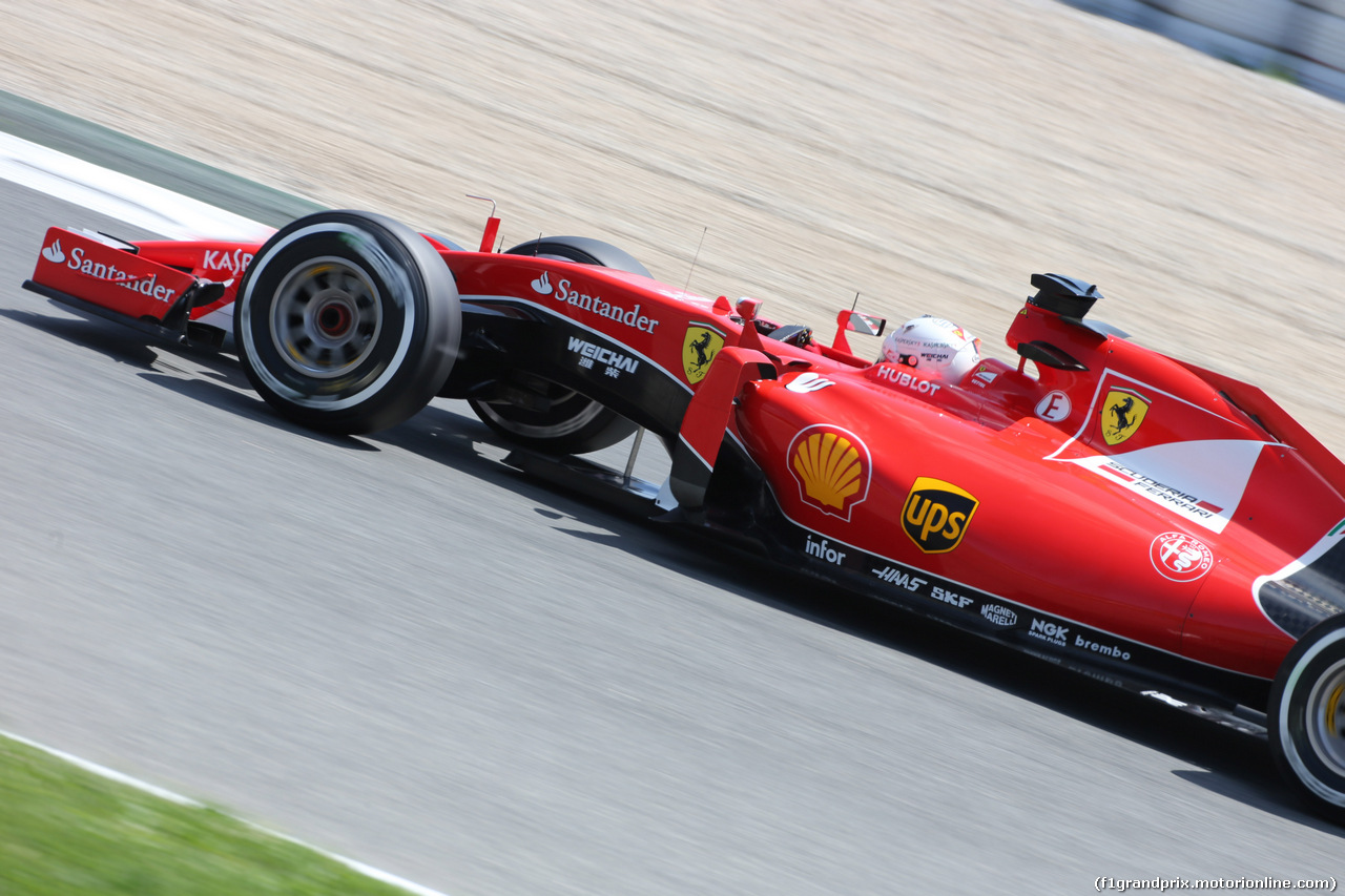GP SPAGNA, 08.02.2015- Prove Libere 2, Sebastian Vettel (GER) Ferrari SF15-T