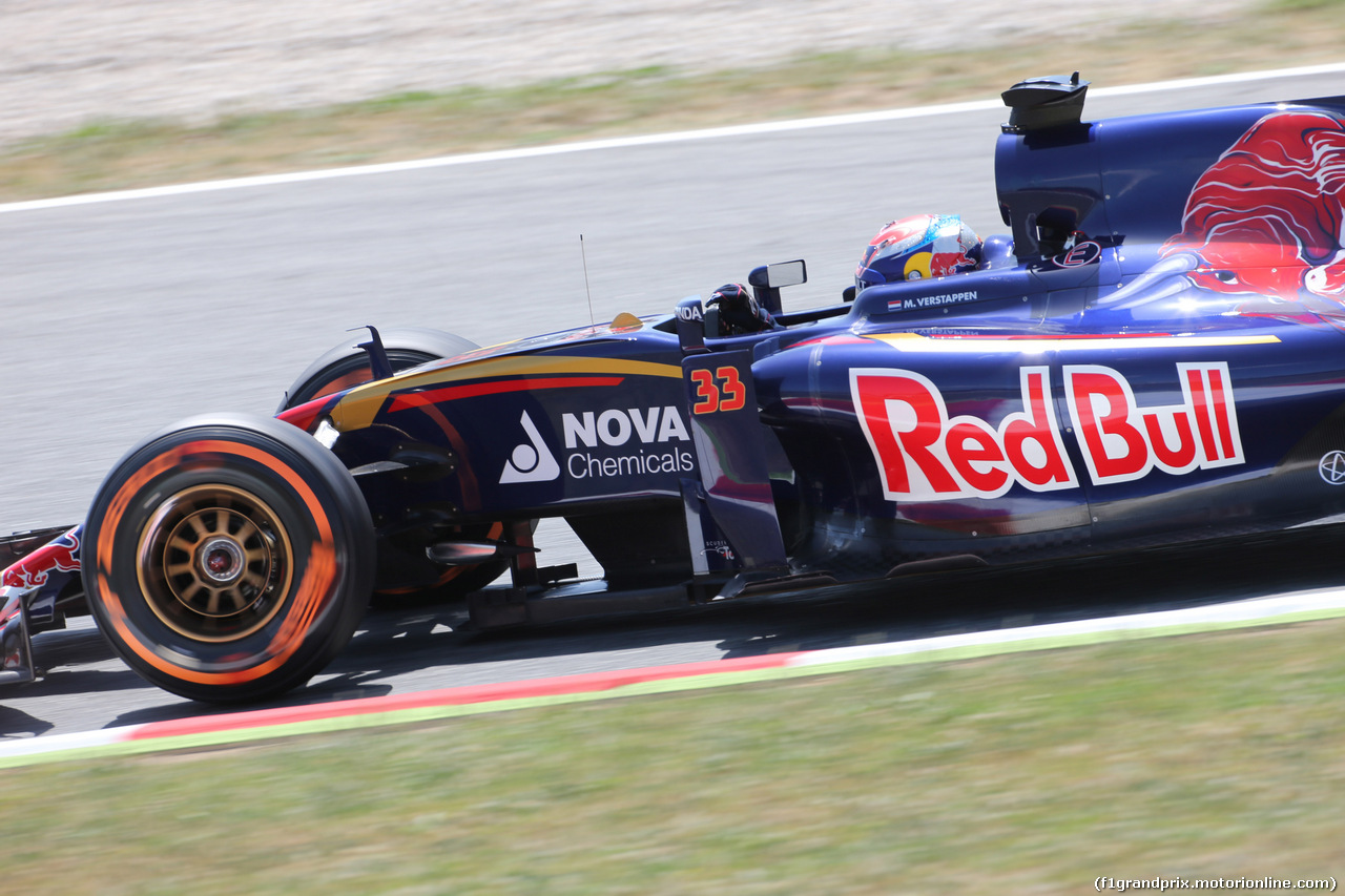 GP SPAGNA, 08.02.2015- Prove Libere 2, Max Verstappen (NED) Scuderia Toro Rosso STR10