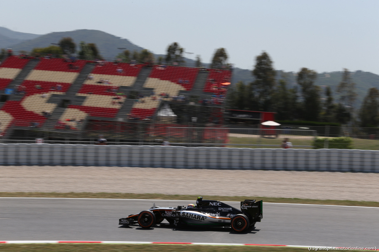 GP SPAGNA, 08.02.2015- Prove Libere 2, Sergio Perez (MEX) Sahara Force India F1 Team VJM08