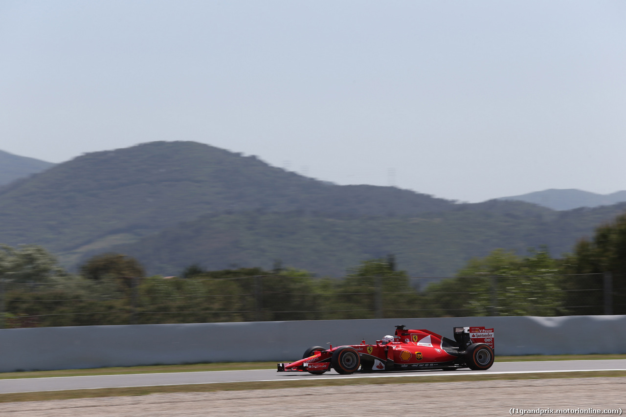 GP SPAGNA, 08.02.2015- Prove Libere 2, Sebastian Vettel (GER) Ferrari SF15-T