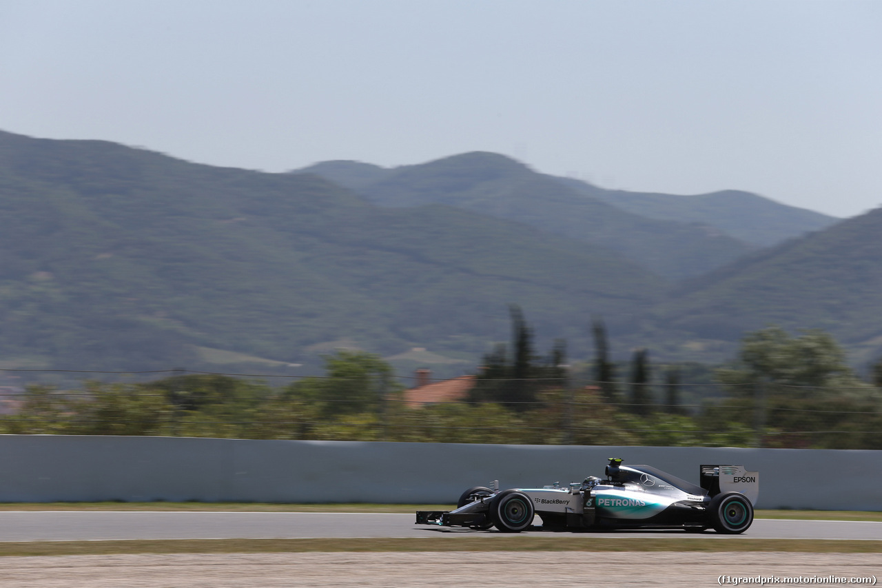 GP SPAGNA, 08.02.2015- Prove Libere 2, Nico Rosberg (GER) Mercedes AMG F1 W06
